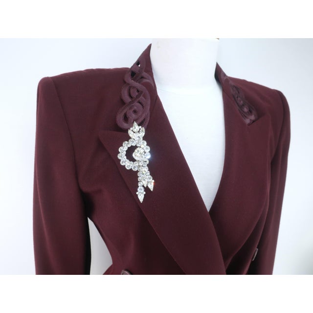 Large Eisenberg Rhinestone Dangle Brooch, 1950's For Sale - Image 12 of 12