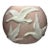 Stunning Phoenix Glass Flying Geese Cameo Vase Raised Relief Geese Flying White Pink Art Deco For Sale
