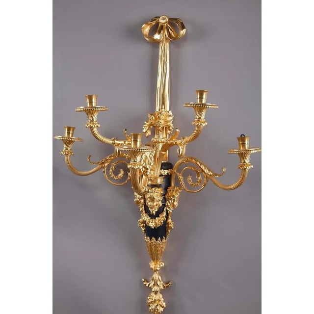 Louis XVI Style Wall Sconces After Thomire, Set of 2 For Sale - Image 5 of 18
