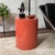 1980s Metro Cylindrical Side Table / Pedestal Desert Red For Sale - Image 9 of 9