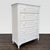 This dresser by Stanley Furniture features a clean white finish and a modern look with classic details. It has five...