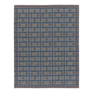 Contemporary Scandinavian Style Geometric Wool Kilim by Rug & Kilim, India For Sale
