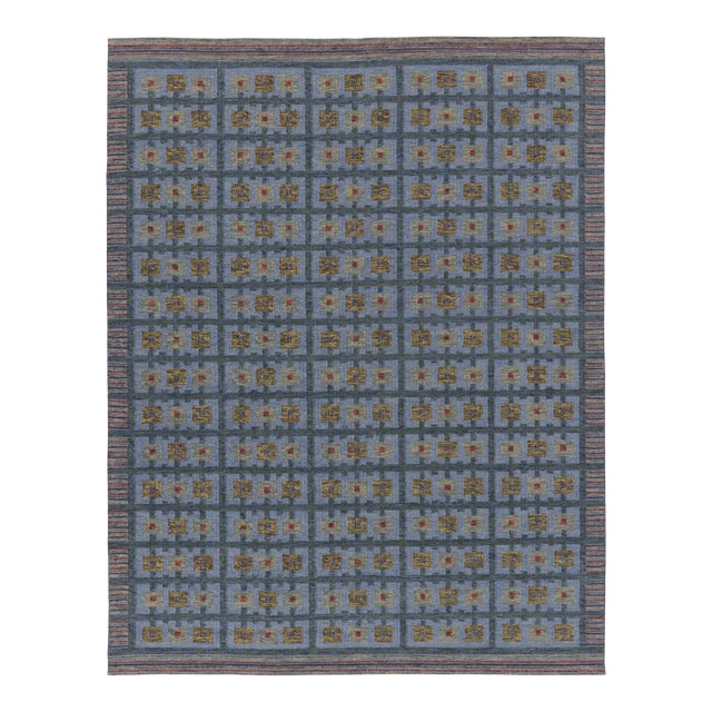 Contemporary Scandinavian Style Geometric Wool Kilim by Rug & Kilim, India For Sale