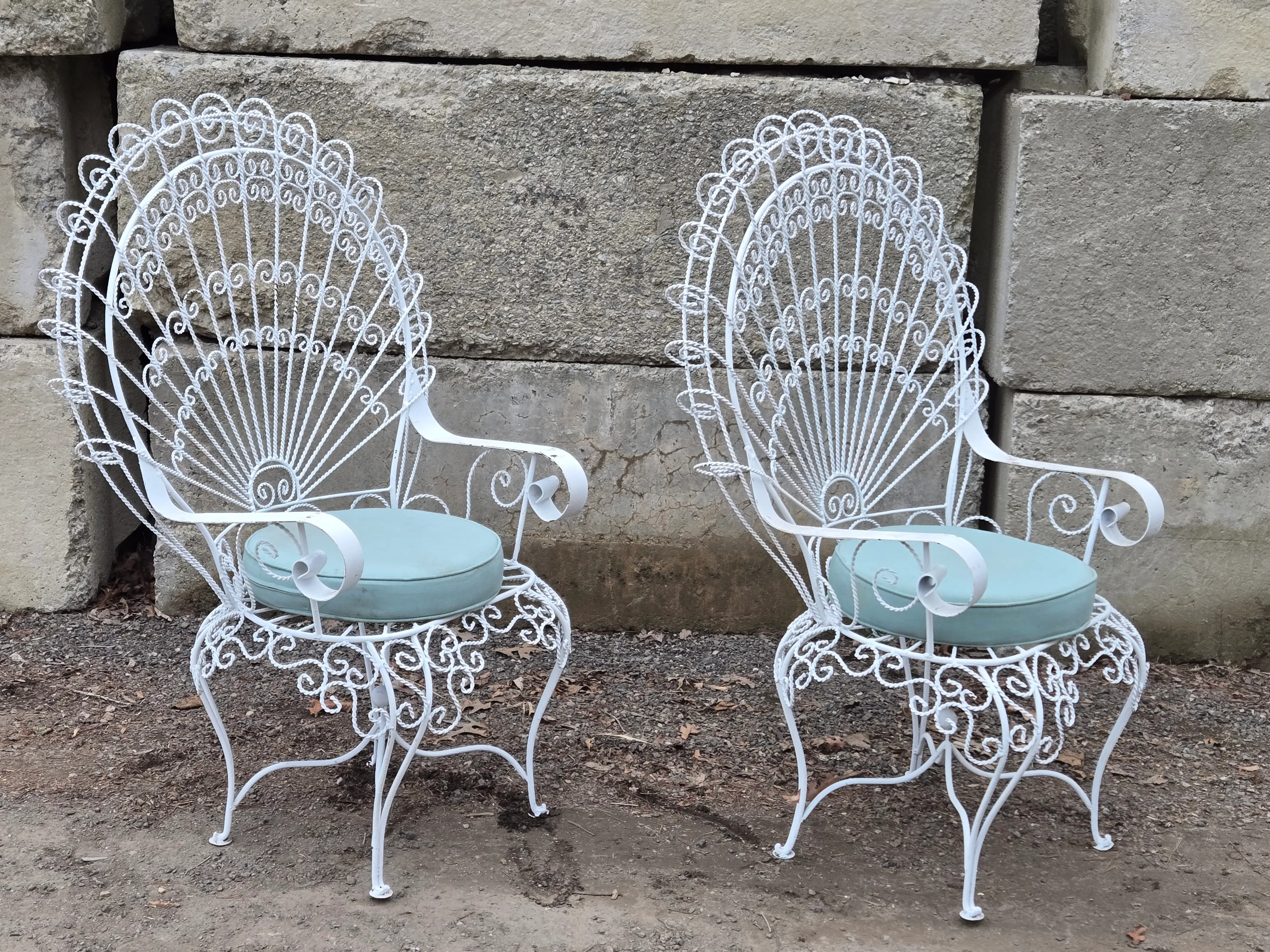 1920s Salterini Peacock Chairs, Attributed - Set of 2 | Chairish