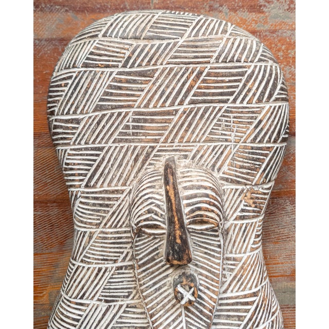Mid-Century Modern 20th Century African Carved Songye Decorative Wall Sculpture For Sale - Image 3 of 11