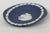 Late 20th Century Wedgwood Dark Blue Jasperware Small Trinket Tray Pin Dish Made in England 5001b For Sale - Image 5 of 11