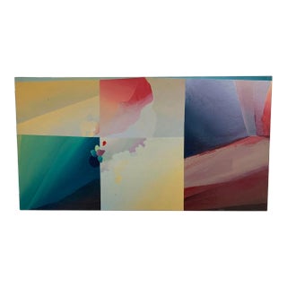 C. 1980s Robert Hrynkiw Post Modern Color Block Painting For Sale