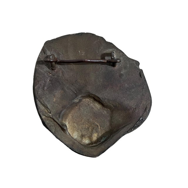 Bronze David Aronson, Bronze Plaque Sculpture Judaica Rabbi Figure Portrait American Boston Modernist For Sale - Image 8 of 11