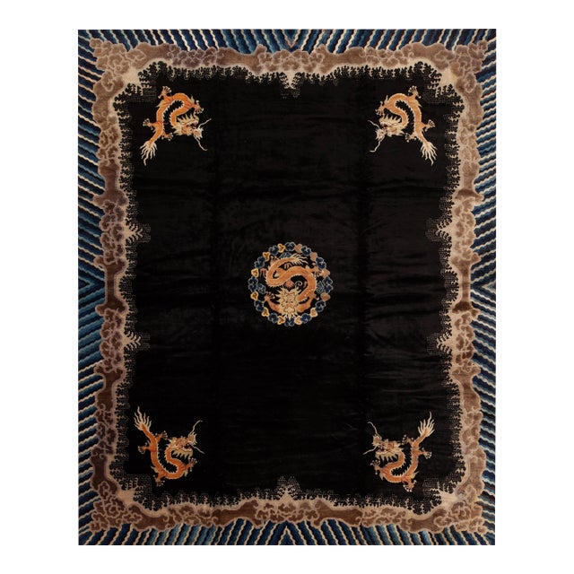 Nazmiyal Collection Antique Chinese Peking Rug For Sale