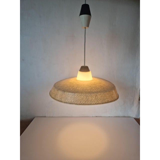 Fiberglass Pendant Lamp by Louis Kalff for Philips, 1950s For Sale - Image 9 of 14