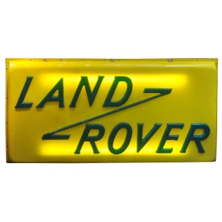 Vintage Land Rover Dealership Sign For Sale