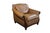Modern Vintage Rapallo Oversized Leather Club Lounge Reading Library Armchair 45" For Sale - Image 3 of 18