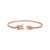 14k Rose Gold Petite 1.13ct. Diamond Tennis Bracelet For Sale - Image 4 of 7