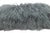 2020s Modern Mongolian Lamb Fur Single Side Pillow in Silver Gray Color For Sale - Image 5 of 5