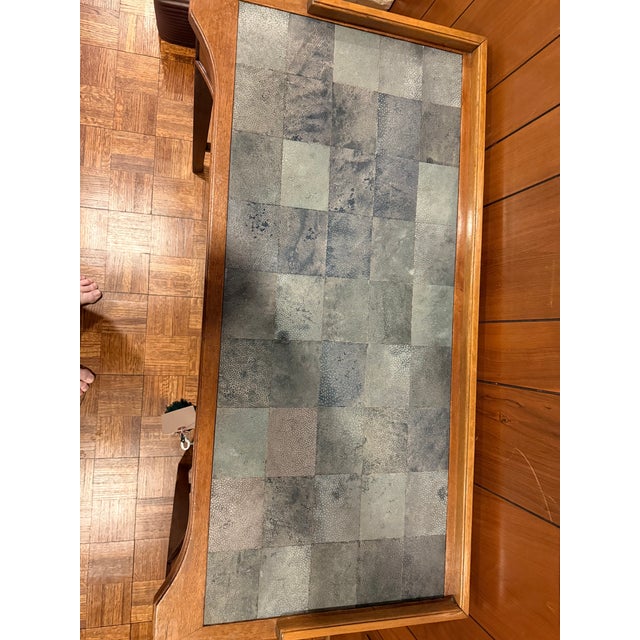 1930s Wilhelm Grosskurth Desk With Shagreen Top. For Sale - Image 4 of 5