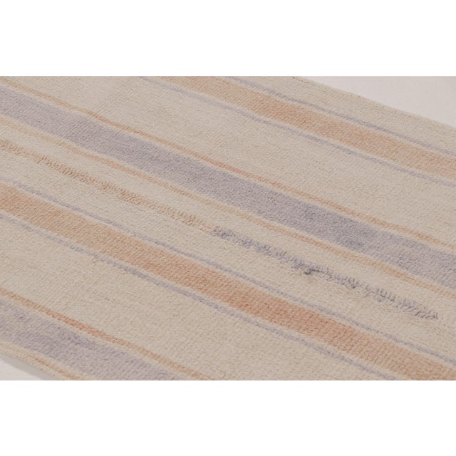 2010s Rug & Kilim’s Contemporary Flatweave Runner With Subtle Linear Stripes For Sale - Image 5 of 9
