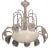 Art Decò Barovier & Toso Chandelier, Murano Glass, 1950s For Sale