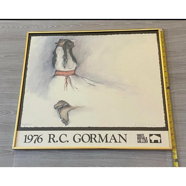 Vintage Signed R. C. Gorman Navajo Woman Exhibition Print, 1976 For Sale In New York - Image 6 of 6