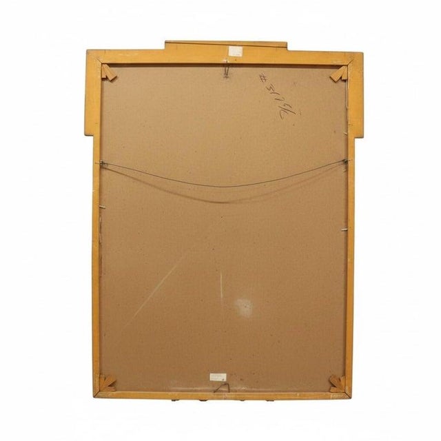 Ornamental & Decorative Materials Italian Aesthetic 47" Faux Bamboo Gilt Wood Mirror With Greek Key Elements C1930 For Sale - Image 7 of 8