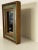 Mid 20th Century Small Mid Century Traditional Green and Gold Small Table Top Mirror For Sale - Image 5 of 9
