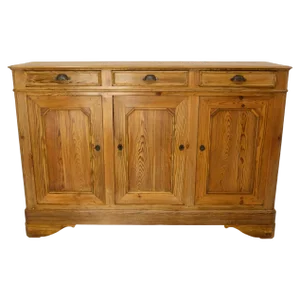 French Provincial Sideboard in Pine, Mid-19th Century