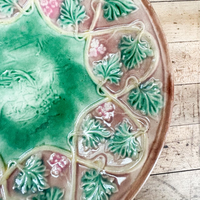 Late 19th Century Late 19th Century Griffen Smith & Hill American Majolica Centerpiece Bowl For Sale - Image 5 of 10