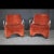 Pair of 1960s armchairs with chromed steel structure and original velvet upholstery of the time. The armchairs are in good...