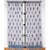 Indian Nargis 45" X 84" Orange & Blue Curtain For Sale - Image 3 of 3
