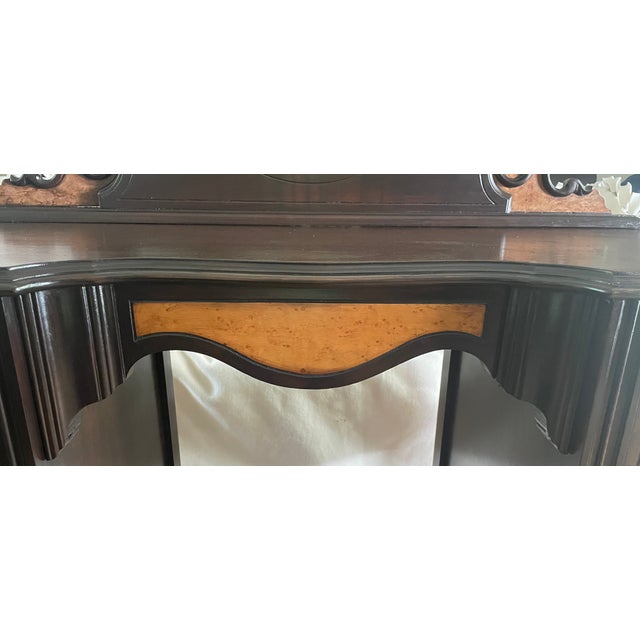 Vintage Jacobean Walnut Vanity For Sale - Image 10 of 12