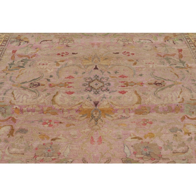 Textile Contemporary Persian Inspired Floral Medallion Rug, by Rug & Kilim, India For Sale - Image 7 of 12