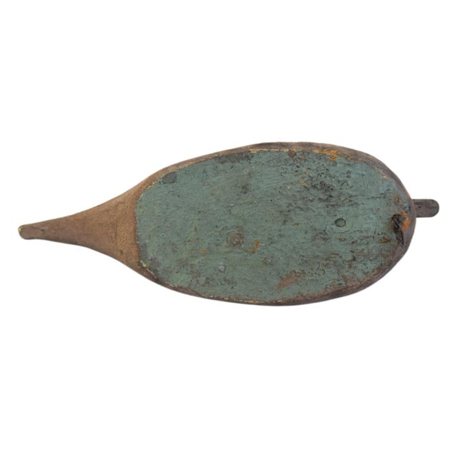 Early 20th Century Antique Rustic Primitive Farmhouse Cabin Carved Duck Decoy For Sale - Image 5 of 5