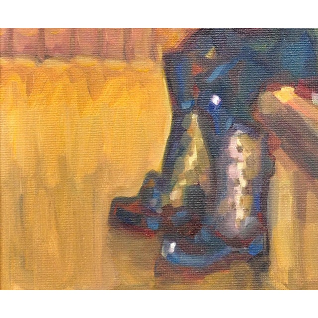 Black Elin Sian Blake, Until Tomorrow (Tan Yfory), South Wales Valleys Miner, 21st Century, Oil on Canvas For Sale - Image 8 of 18