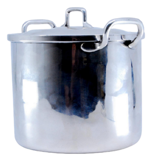 Silver Pan with Lid and Handles