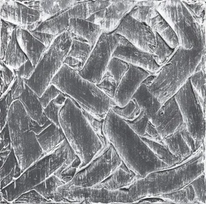 "Deep Textures 005" Contemporary Original Minimalist Abstract Mixed-Media Painting by Len Klikunas