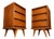 Architectural Pair of Brazilian Modern Side Tables in Ivory Wood, Brazil, 1950s For Sale