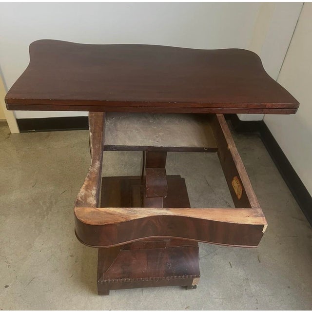 Antique Entryway Foyer Hall Card Game Dining Table For Sale - Image 11 of 11