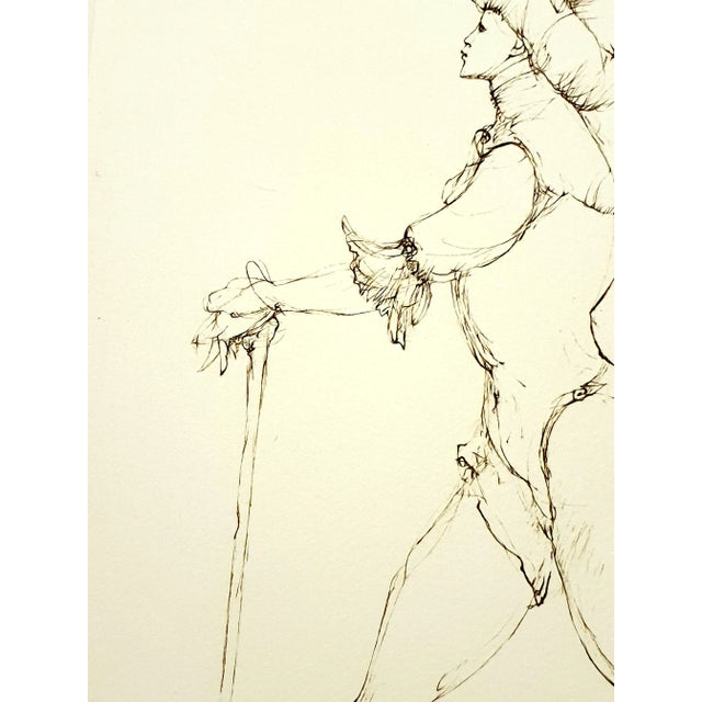 Leonor Fini - The Cane - Original Handsigned Lithograph 1986 For Sale - Image 6 of 8