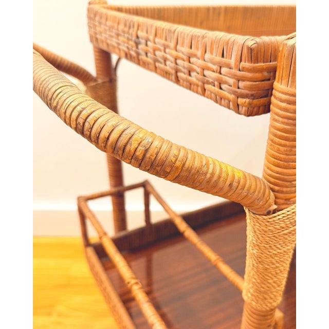 Mid-Century Modern Vintage Italian Serving Cart, 1950s For Sale - Image 3 of 9