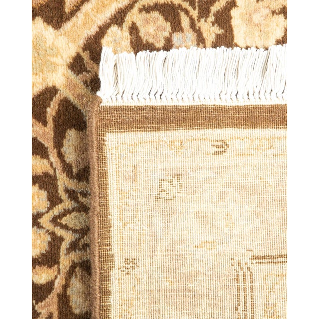 2000 - 2009 Mogul Hand-Knotted Runner Rug - Brown, 2' 6" x 7' 10" For Sale - Image 5 of 8