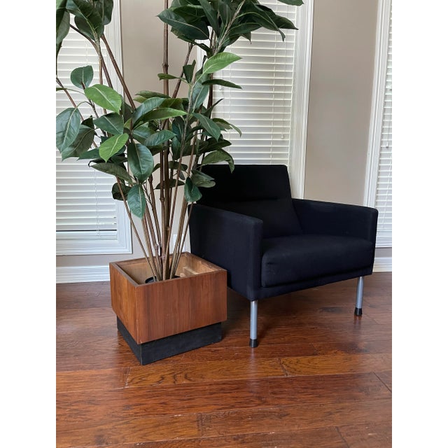 Wood Adrian Pearsall for Craft Associates Mid-Century Modern Cube Plinth Planter For Sale - Image 7 of 12