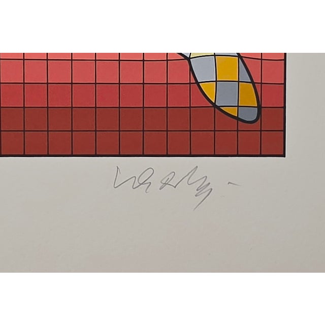Victor Vasarely Tennis Player Variant #1 For Sale - Image 4 of 4