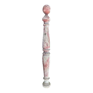 1800's Antique Wood Barber Pole American Primitive Folk Art