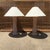 Terra Cotta Terra Cota Banana Leaf Table Lamps - a Pair For Sale - Image 8 of 12