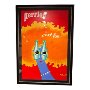 1980s "Perrier" Advertisement Poster