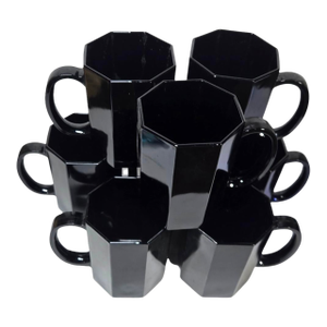 80s French Gothic Glam Mugs- Set of Eight