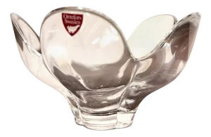 20th Century Crystal Bowl by Lars Hellsten for Orrefors, Sweden