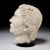 French Mid-Century Bisque Stoneware Life-Size Head Sculpture For Sale - Image 6 of 7