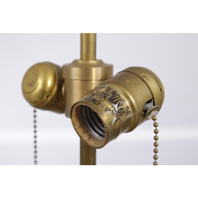 Traditional 1990s Visual Comfort Brass Base Candlestick Lamps - a Pair For Sale - Image 3 of 12