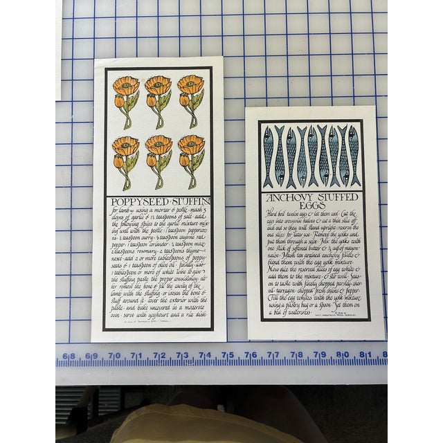 Paper Mid 20th Century Calligraphed Prints by David L. Goines - Set of 16 For Sale - Image 7 of 14