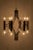 Wonderful brutistic bronze-colored hanging lamp in a beautiful art-deco style. Excluding Lightbulbs. Has some traces of...